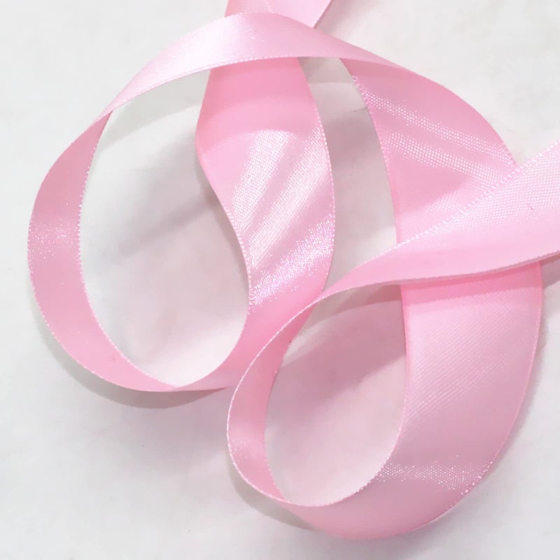 SWTOOL 1" Solid Satin Ribbon 50 Yards Roll for Wedding Details, Sewing Projects, Gift Wrapping, Invitation Embellishments and Crafting Projects Etc (Pink) - Image 3